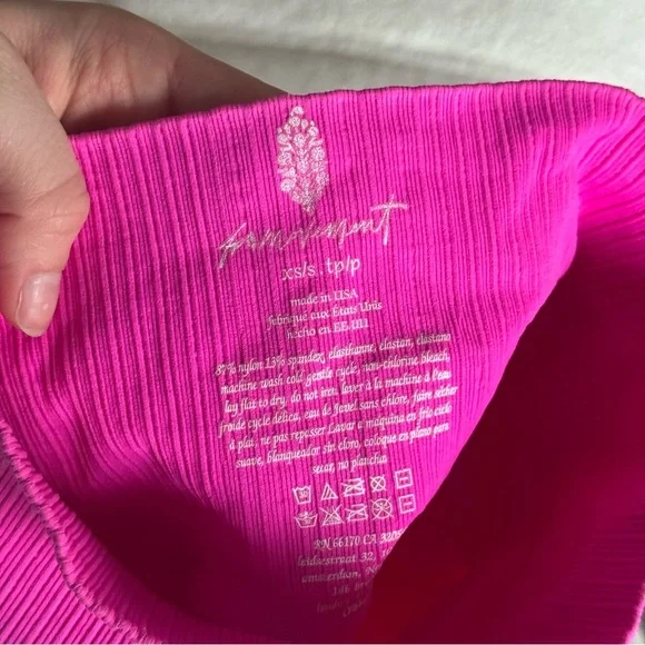 NWT FREE PEOPLE Good Karma Square-Neck Bra and High Rise 7/8 Leggings Set - Picture 6 of 10